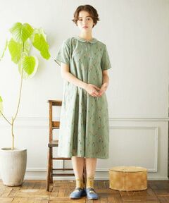 Jocomomola / ホコモモラ ロング・マキシ丈ワンピース | Escaleras de flores フラワー総刺繍ワンピース