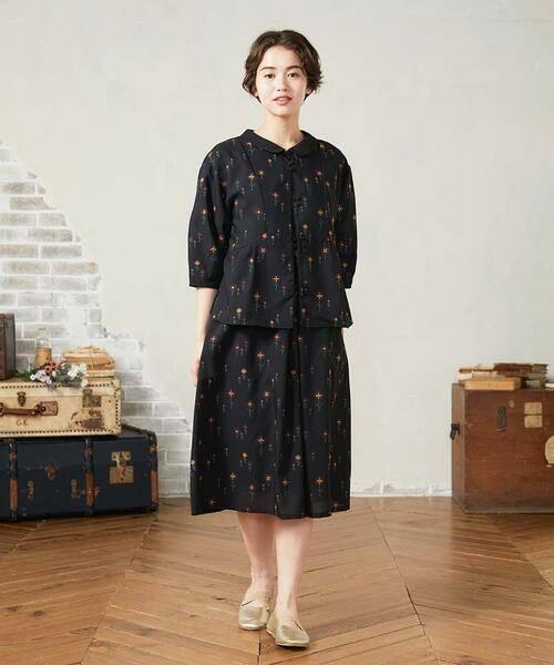 Jocomomola / ホコモモラ ロング・マキシ丈ワンピース | Escaleras de flores フラワー総刺繍ワンピース | 詳細11