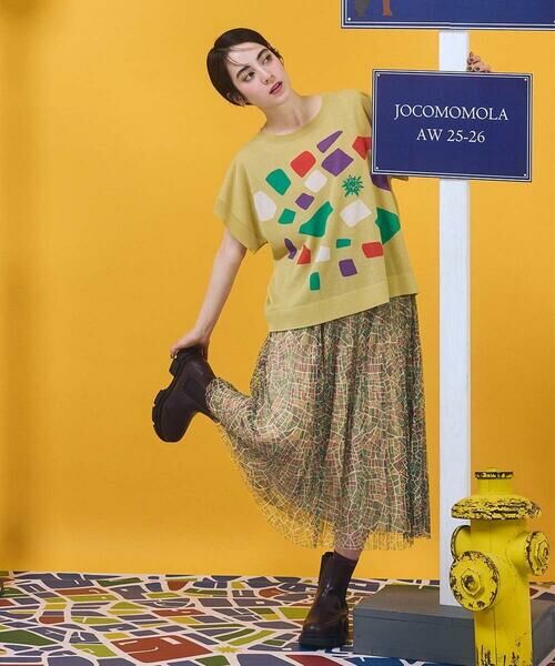 Jocomomola / ホコモモラ ニット・セーター | Callejero インターシャシアーニットプルオーバー | 詳細14