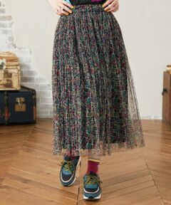Jocomomola / ホコモモラ ロング・マキシ丈スカート | Callejero チュールプリーツスカート