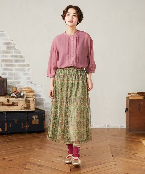 Jocomomola / ホコモモラ ロング・マキシ丈スカート | Callejero チュールプリーツスカート | 詳細13