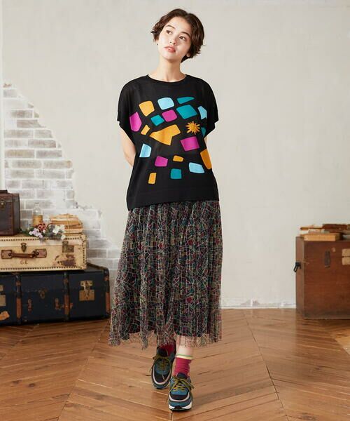 Jocomomola / ホコモモラ ロング・マキシ丈スカート | Callejero チュールプリーツスカート | 詳細8