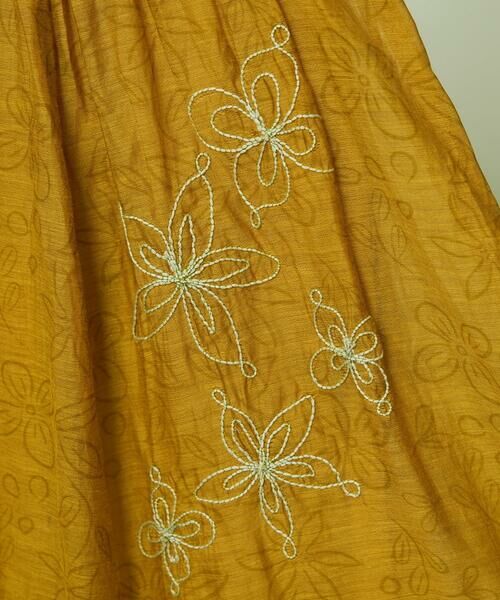 Jocomomola / ホコモモラ ロング・マキシ丈スカート | Azahar  コード刺繍入りコットンシルクスカート | 詳細10