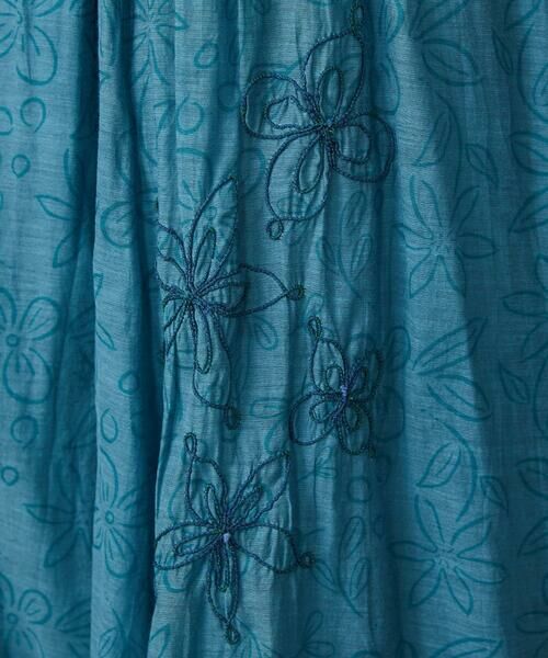 Jocomomola / ホコモモラ ロング・マキシ丈スカート | Azahar  コード刺繍入りコットンシルクスカート | 詳細4