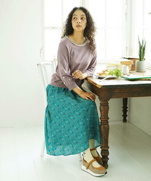 Jocomomola / ホコモモラ ロング・マキシ丈スカート | Calle de la Pasa 幾何学プリントスカート | 詳細12