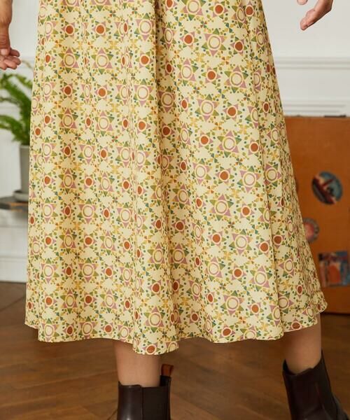 Jocomomola / ホコモモラ ロング・マキシ丈スカート | Calle de la Pasa 幾何学プリントスカート | 詳細5