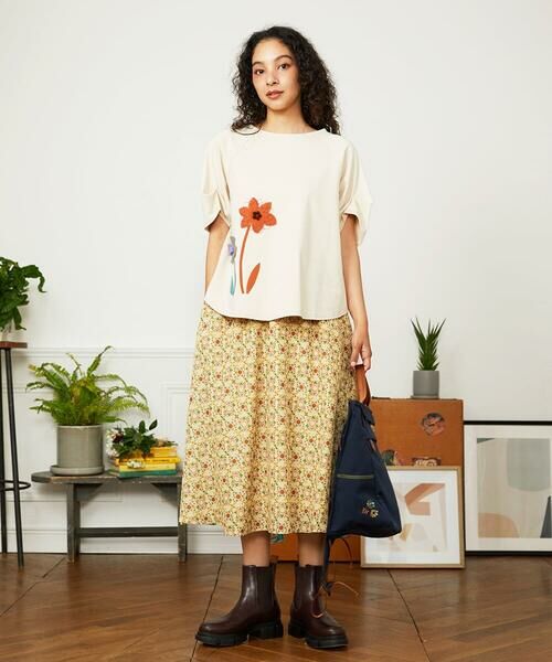 Jocomomola / ホコモモラ ロング・マキシ丈スカート | Calle de la Pasa 幾何学プリントスカート | 詳細8