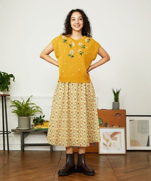 Jocomomola / ホコモモラ ロング・マキシ丈スカート | Calle de la Pasa 幾何学プリントスカート | 詳細9