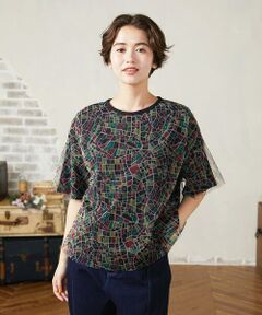 Jocomomola / ホコモモラ カットソー | Callejero チュールレイヤードカットソー