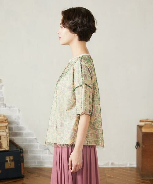 Jocomomola / ホコモモラ カットソー | Callejero チュールレイヤードカットソー | 詳細1