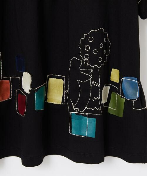 Jocomomola / ホコモモラ カットソー | 【接触冷感】Puerta de sol クラフト刺繍カットソー | 詳細1