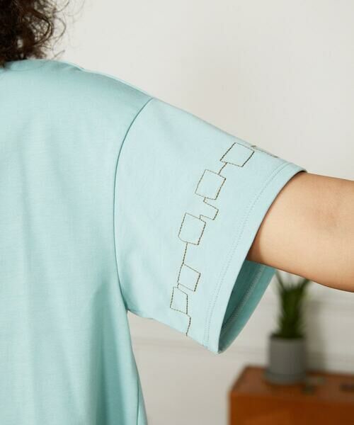 Jocomomola / ホコモモラ カットソー | 【接触冷感】Puerta de sol クラフト刺繍カットソー | 詳細10