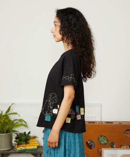 Jocomomola / ホコモモラ カットソー | 【接触冷感】Puerta de sol クラフト刺繍カットソー | 詳細3