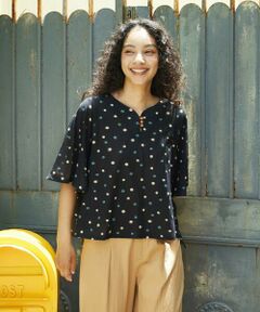 Jocomomola / ホコモモラ カットソー | 【接触冷感】Charco ドットドロストカットソー