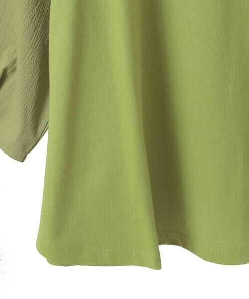 Jocomomola / ホコモモラ カットソー | フラワー刺繍ドッキングカットソー | 詳細19