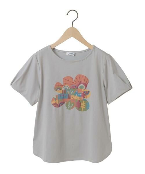 Jocomomola / ホコモモラ カットソー | 【接触冷感】フラワー発泡プリントTシャツ | 詳細21