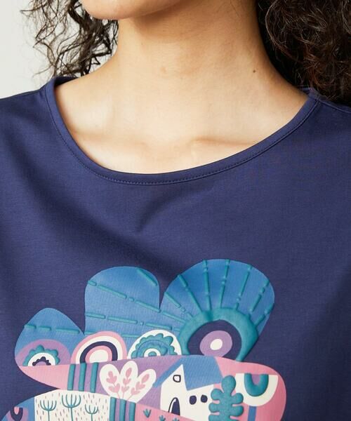 Jocomomola / ホコモモラ カットソー | 【接触冷感】フラワー発泡プリントTシャツ | 詳細3