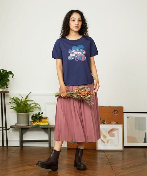 Jocomomola / ホコモモラ カットソー | 【接触冷感】フラワー発泡プリントTシャツ | 詳細8