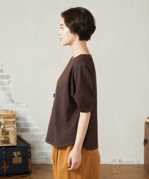 Jocomomola / ホコモモラ カットソー | Jardines フラワーモチーフクラフトカットソー | 詳細2