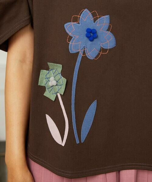 Jocomomola / ホコモモラ カットソー | Jardines フラワーモチーフクラフトカットソー | 詳細7