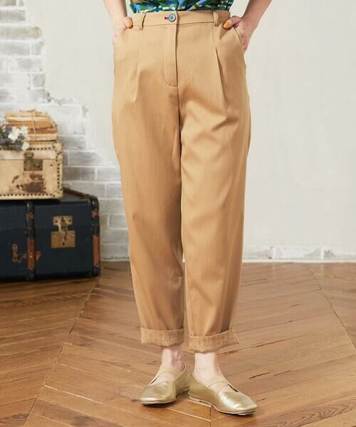 Jocomomola / ホコモモラ チノ・ワークパンツ | Liso ツイルテーパードパンツ(ベージュ)