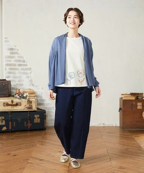 Jocomomola / ホコモモラ チノ・ワークパンツ | 【接触冷感】Rombo ワイドデニムパンツ | 詳細10