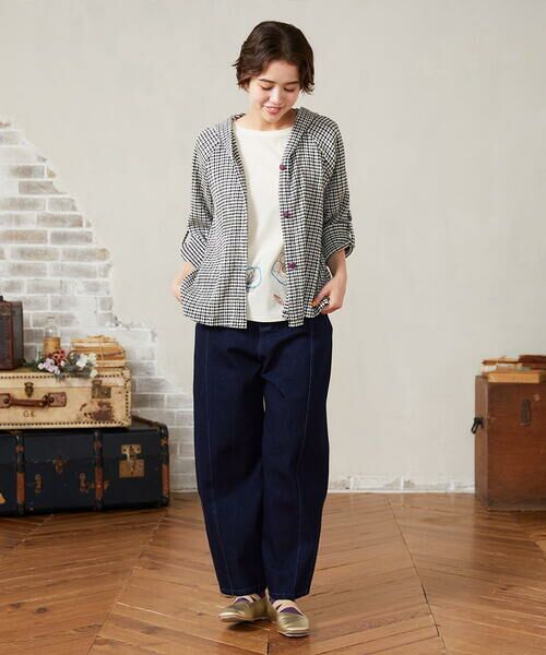 Jocomomola / ホコモモラ チノ・ワークパンツ | 【接触冷感】Rombo ワイドデニムパンツ | 詳細8