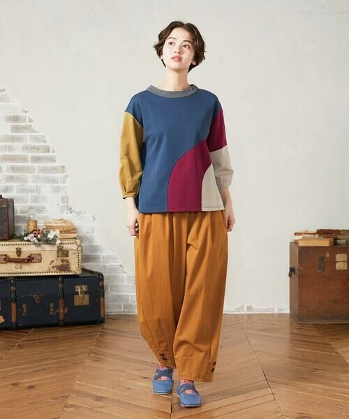 Jocomomola / ホコモモラ その他パンツ | Ba lon カーブシルエットワイドパンツ | 詳細17