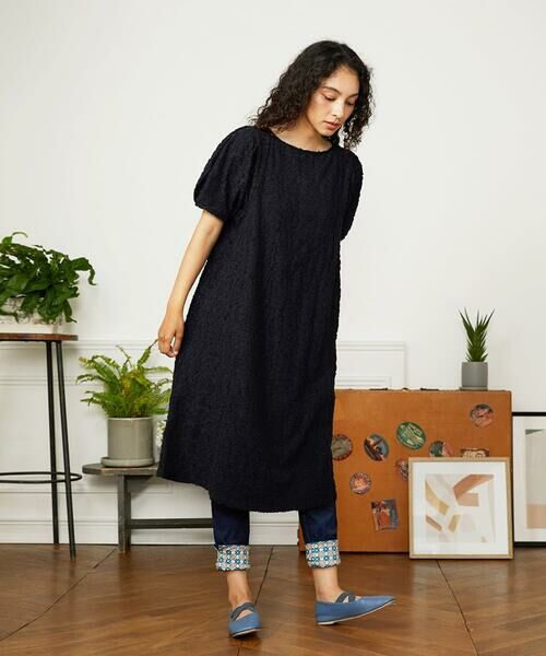 Jocomomola / ホコモモラ ロング・マキシ丈ワンピース | Danza de las flores フラワージャカードワンピース | 詳細10