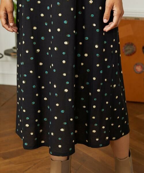 Jocomomola / ホコモモラ ロング・マキシ丈ワンピース | 【接触冷感】Charco ドットカットソーワンピース | 詳細6