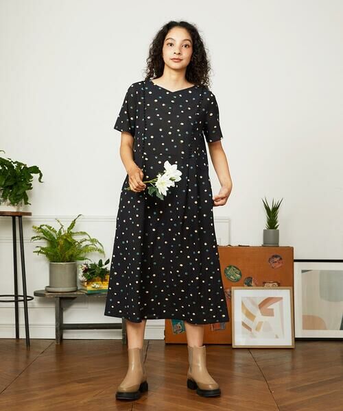 Jocomomola / ホコモモラ ロング・マキシ丈ワンピース | 【接触冷感】Charco ドットカットソーワンピース | 詳細9