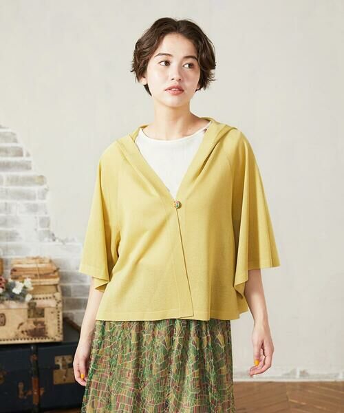 Jocomomola / ホコモモラ カーディガン・ボレロ | Callejero フード付きシアーカーディガン | 詳細1