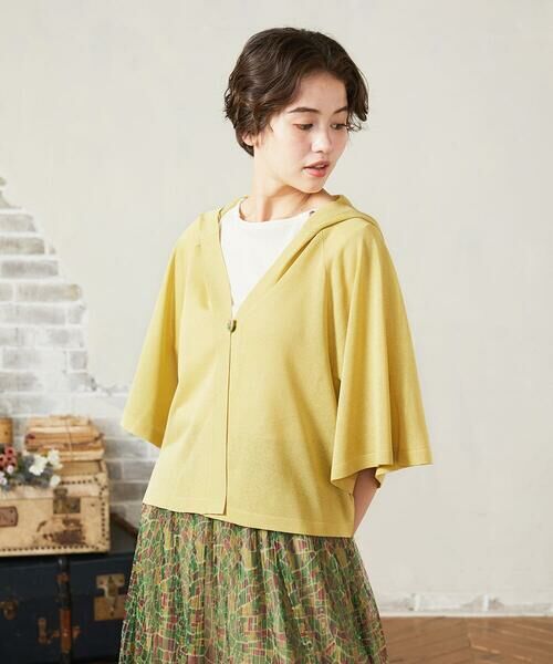 Jocomomola / ホコモモラ カーディガン・ボレロ | Callejero フード付きシアーカーディガン | 詳細2