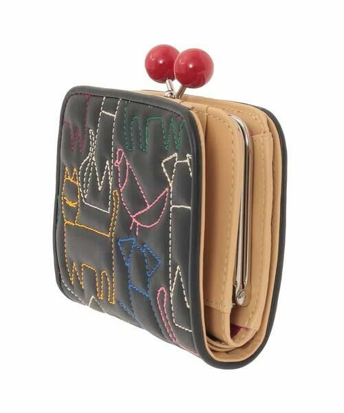 Jocomomola / ホコモモラ その他小物 | アニマルステッチがま口二つ折り財布 | 詳細4