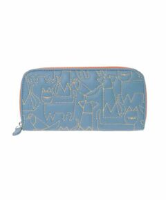 Jocomomola / ホコモモラ その他小物 | アニマルステッチラウンドジップ長財布