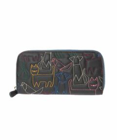 Jocomomola / ホコモモラ その他小物 | アニマルステッチラウンドジップ長財布