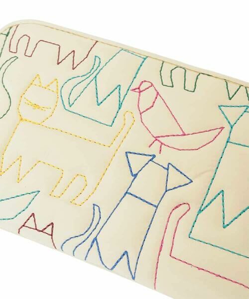 Jocomomola / ホコモモラ その他小物 | アニマルステッチラウンドジップ長財布 | 詳細4