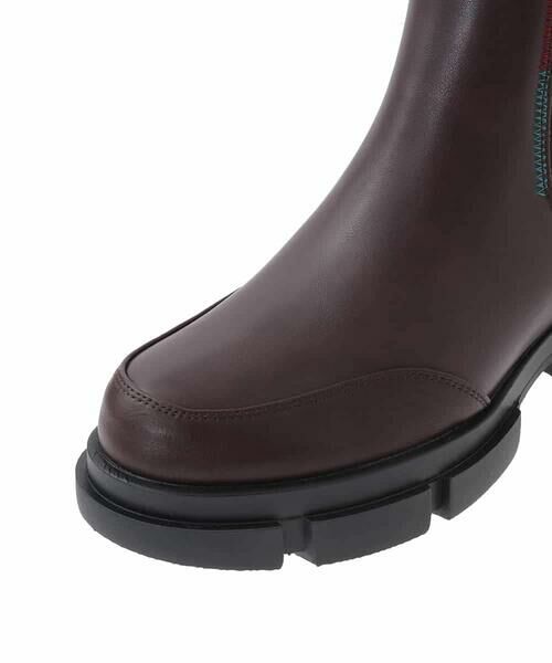 Jocomomola / ホコモモラ ブーツ（ロング丈） | ステッチアクセントサイドゴアブーツ | 詳細7