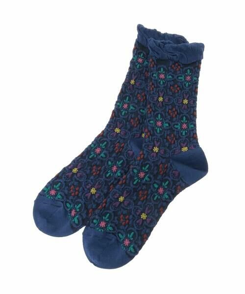 Jocomomola / ホコモモラ その他小物 | クローバーふくれジャカードソックス | 詳細1