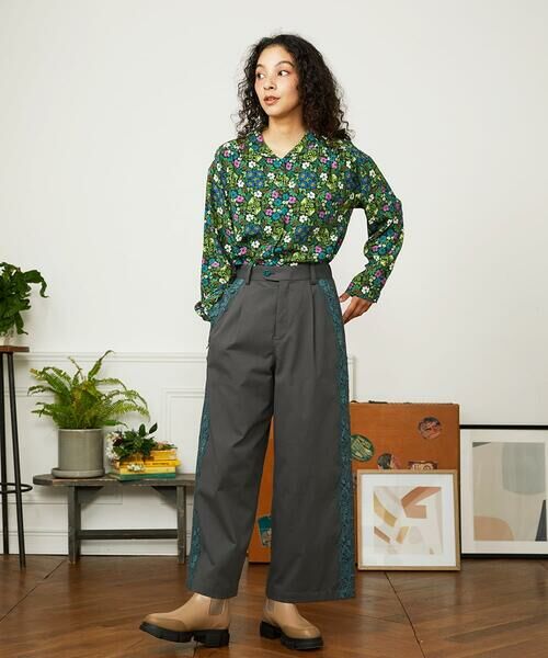 Jocomomola / ホコモモラ シャツ・ブラウス | Calle de la Flor Alta フラワープリントブラウス | 詳細11