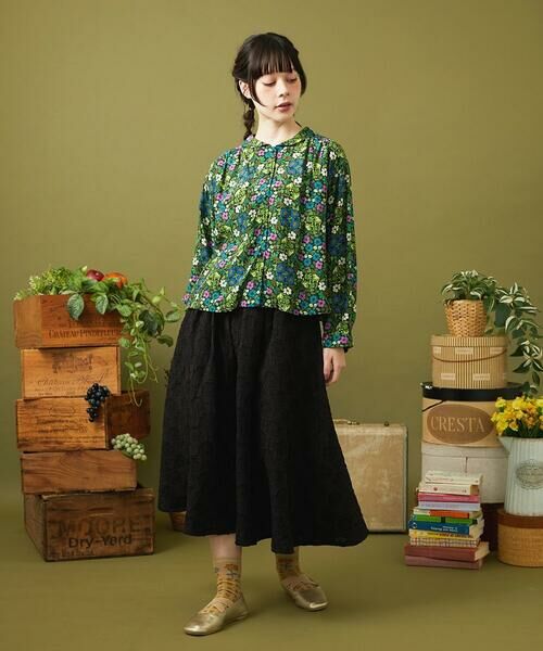 Jocomomola / ホコモモラ シャツ・ブラウス | Calle de la Flor Alta フラワープリントブラウス | 詳細9