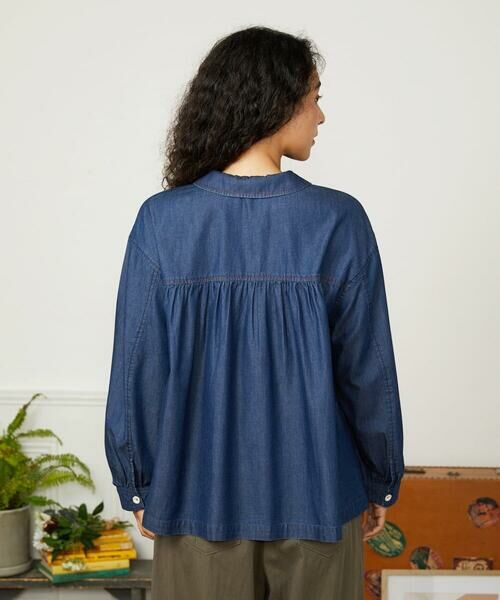 Jocomomola / ホコモモラ シャツ・ブラウス | Jardines コード刺繍デニムブラウス | 詳細3