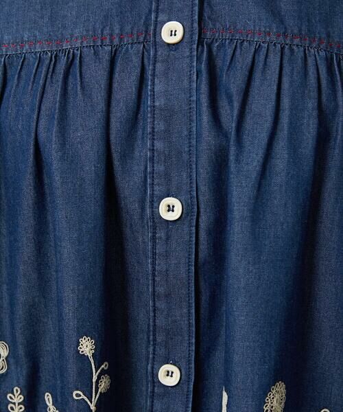 Jocomomola / ホコモモラ シャツ・ブラウス | Jardines コード刺繍デニムブラウス | 詳細5