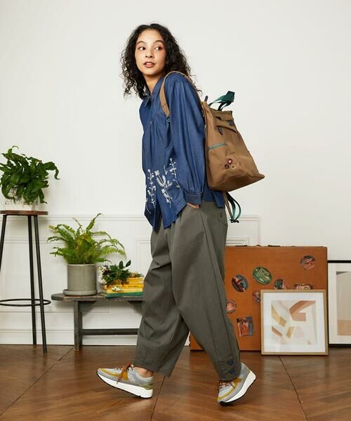 Jocomomola / ホコモモラ シャツ・ブラウス | Jardines コード刺繍デニムブラウス | 詳細9