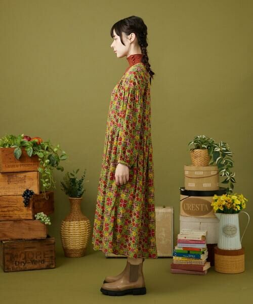 Jocomomola / ホコモモラ ロング・マキシ丈ワンピース | Calle de la Flor Alta フラワープリントワンピース | 詳細1