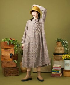 Jocomomola / ホコモモラ ロング・マキシ丈ワンピース | Mapa チェックワンピース