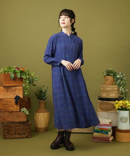 Jocomomola / ホコモモラ ロング・マキシ丈ワンピース | Mapa チェックワンピース | 詳細10