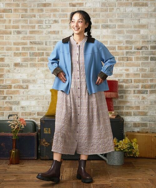 Jocomomola / ホコモモラ ロング・マキシ丈ワンピース | Mapa チェックワンピース | 詳細14