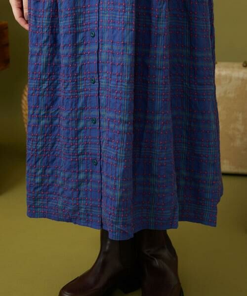 Jocomomola / ホコモモラ ロング・マキシ丈ワンピース | Mapa チェックワンピース | 詳細7