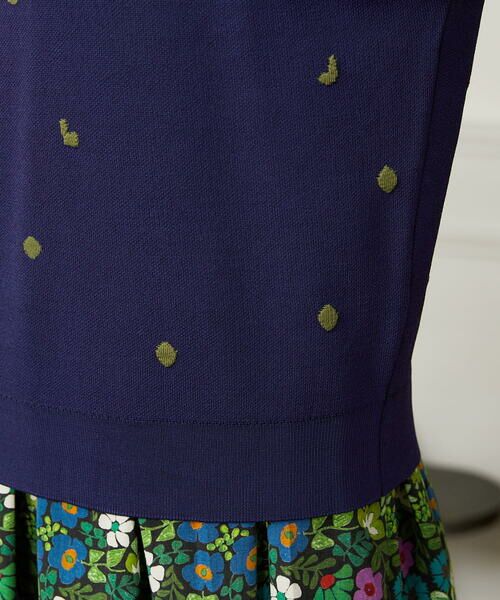 Jocomomola / ホコモモラ ニット・セーター | Flor Alta フラワー刺繍ニットプルオーバー | 詳細5